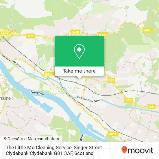The Little M's Cleaning Service, Singer Street Clydebank Clydebank G81 3AF map