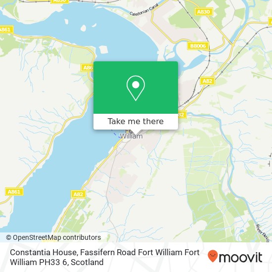 Constantia House, Fassifern Road Fort William Fort William PH33 6 map