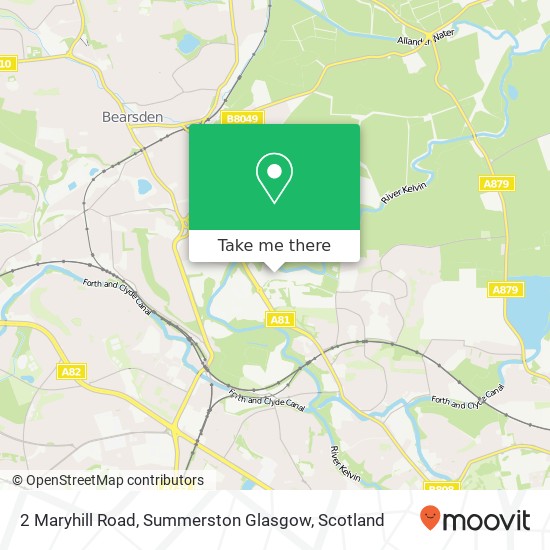 2 Maryhill Road, Summerston Glasgow map