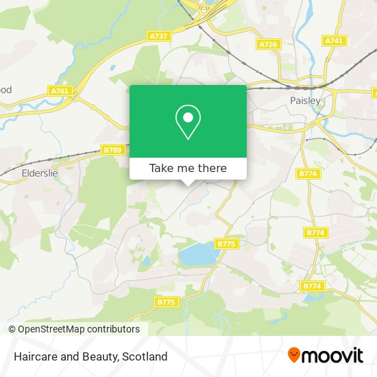 Haircare and Beauty map