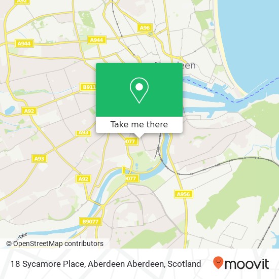 18 Sycamore Place, Aberdeen Aberdeen map