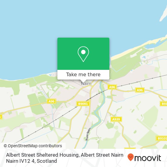 Albert Street Sheltered Housing, Albert Street Nairn Nairn IV12 4 map