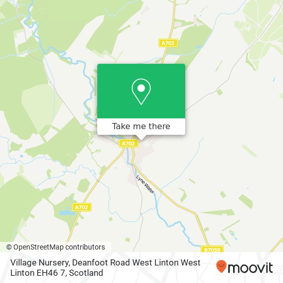 Village Nursery, Deanfoot Road West Linton West Linton EH46 7 map