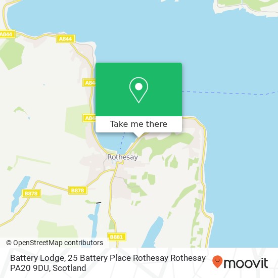 Battery Lodge, 25 Battery Place Rothesay Rothesay PA20 9DU map
