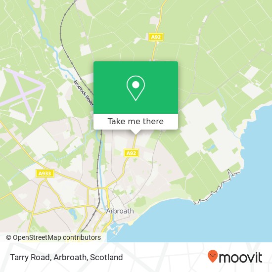 Tarry Road, Arbroath map