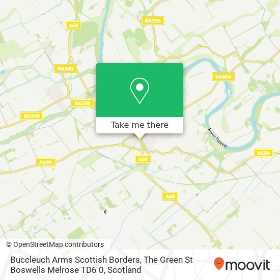 Buccleuch Arms Scottish Borders, The Green St Boswells Melrose TD6 0 map