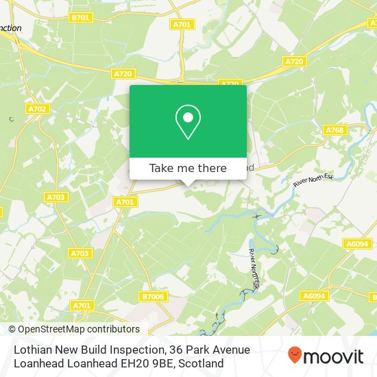 Lothian New Build Inspection, 36 Park Avenue Loanhead Loanhead EH20 9BE map