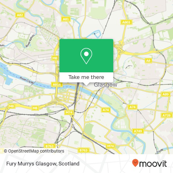 Fury Murrys Glasgow map