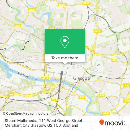 Steam Multimedia, 111 West George Street Merchant City Glasgow G2 1QJ map
