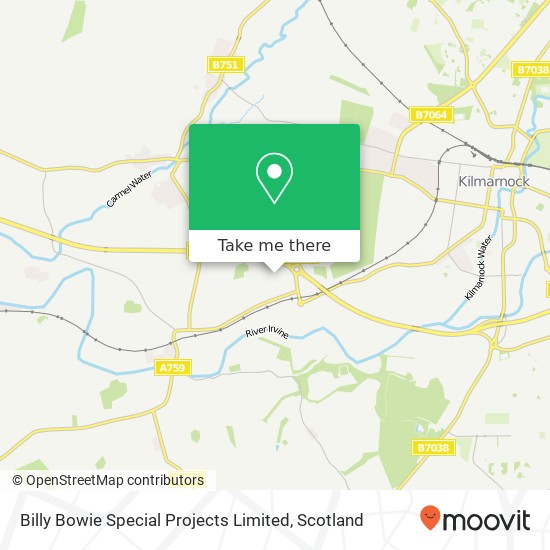Billy Bowie Special Projects Limited map