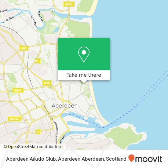 Aberdeen Aikido Club, Aberdeen Aberdeen map