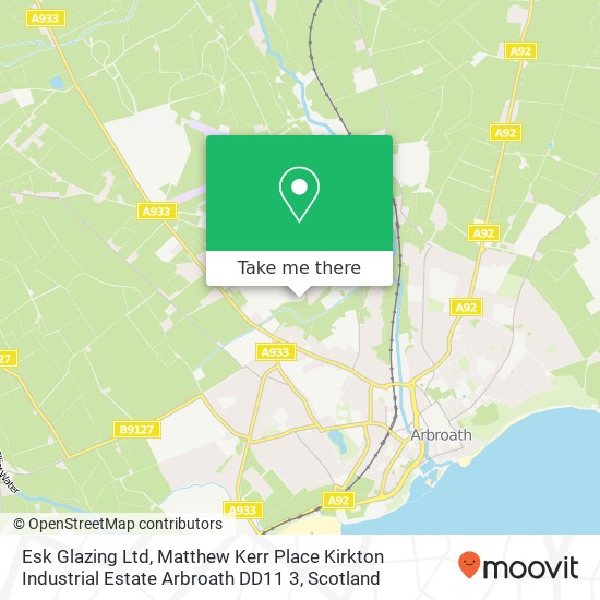 Esk Glazing Ltd, Matthew Kerr Place Kirkton Industrial Estate Arbroath DD11 3 map