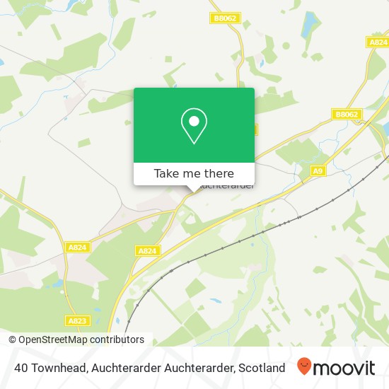 40 Townhead, Auchterarder Auchterarder map