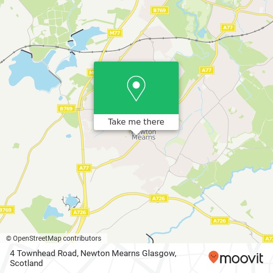 4 Townhead Road, Newton Mearns Glasgow map