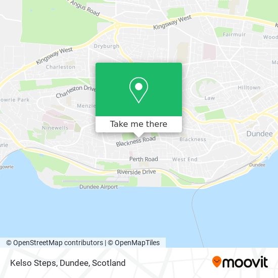 Kelso Steps, Dundee map