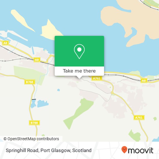Springhill Road, Port Glasgow map