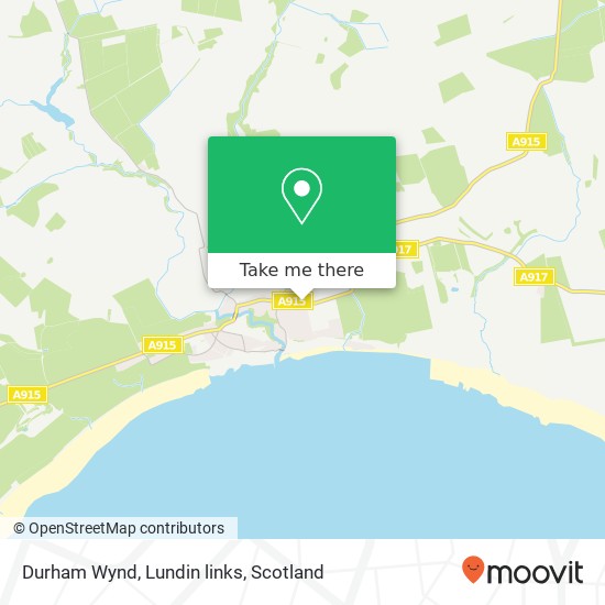 Durham Wynd, Lundin links map