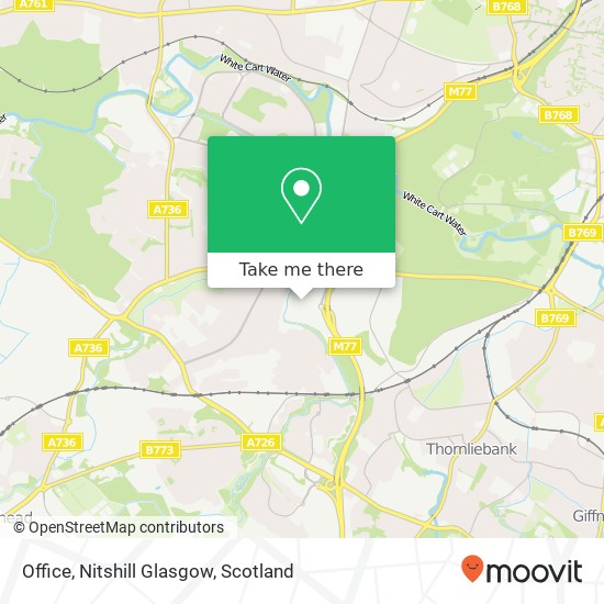 Office, Nitshill Glasgow map