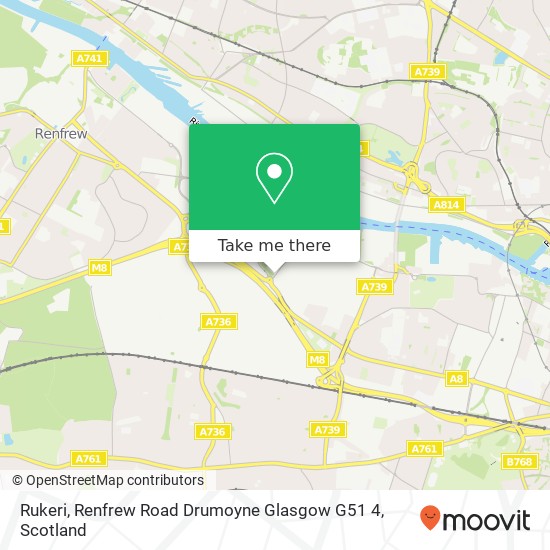 Rukeri, Renfrew Road Drumoyne Glasgow G51 4 map