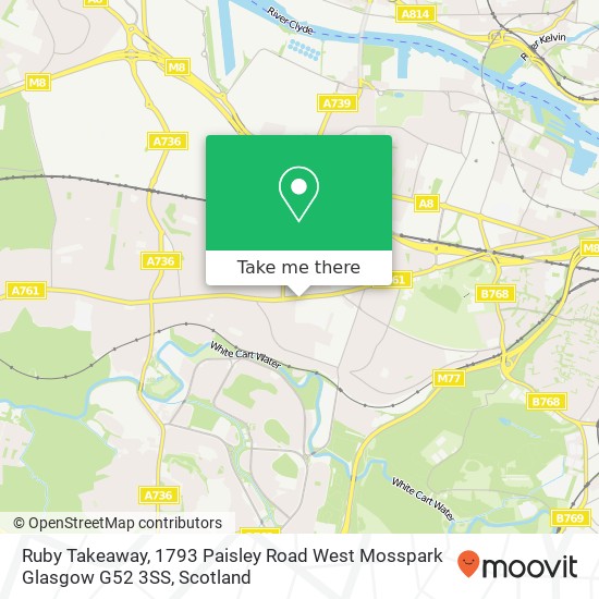 Ruby Takeaway, 1793 Paisley Road West Mosspark Glasgow G52 3SS map