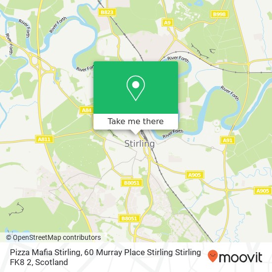 Pizza Mafia Stirling, 60 Murray Place Stirling Stirling FK8 2 map