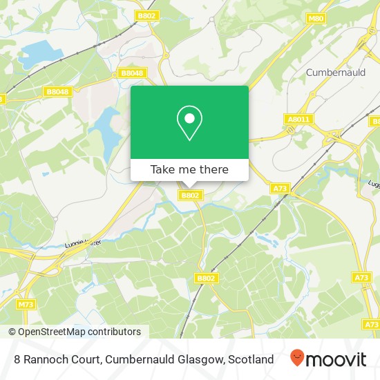 8 Rannoch Court, Cumbernauld Glasgow map