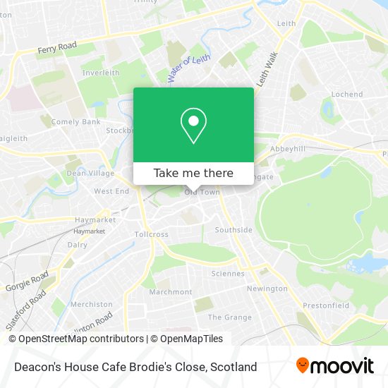 How to get to Deacon s House Cafe Brodie s Close in Edinburgh by