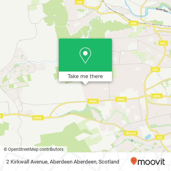 2 Kirkwall Avenue, Aberdeen Aberdeen map