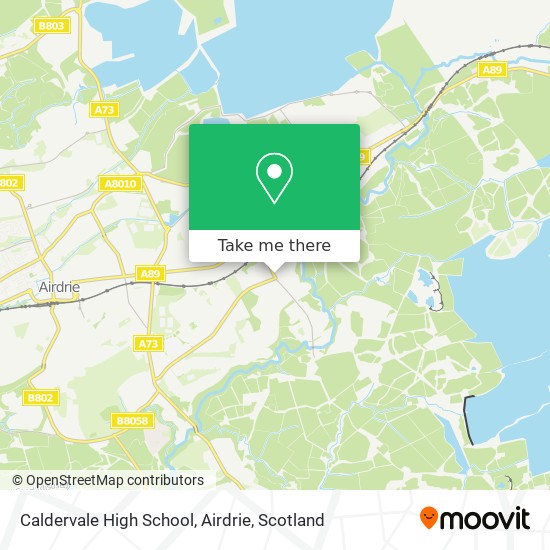 Caldervale High School, Airdrie map