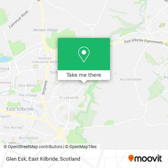 Glen Esk, East Kilbride map