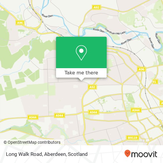 Long Walk Road, Aberdeen map