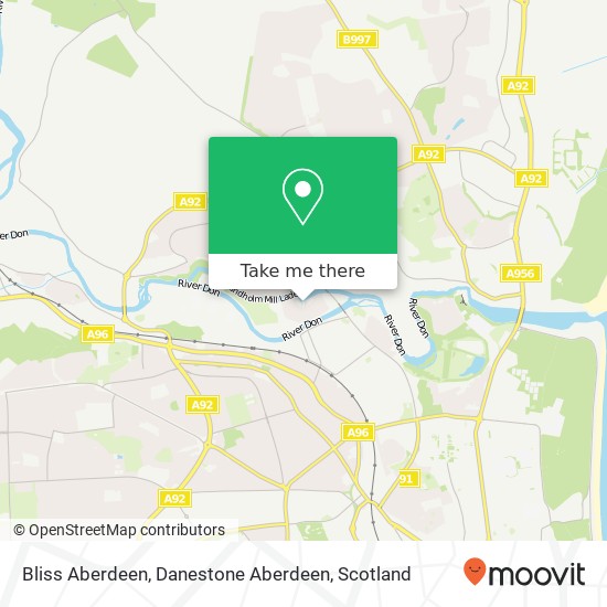 Bliss Aberdeen, Danestone Aberdeen map
