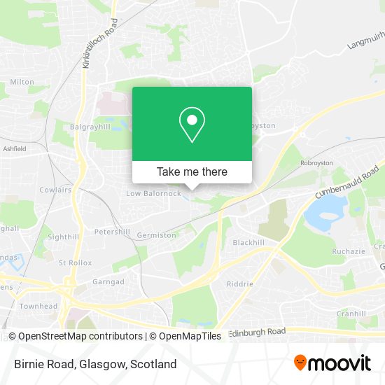 Birnie Road, Glasgow map