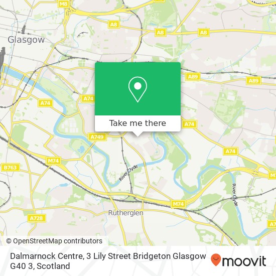 Dalmarnock Centre, 3 Lily Street Bridgeton Glasgow G40 3 map