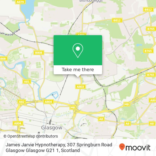 James Jarvie Hypnotherapy, 307 Springburn Road Glasgow Glasgow G21 1 map