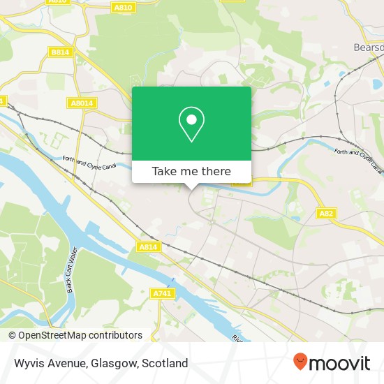 Wyvis Avenue, Glasgow map