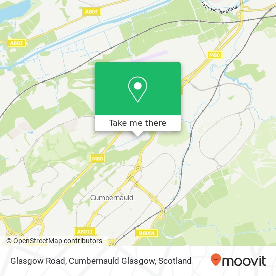 Glasgow Road, Cumbernauld Glasgow map