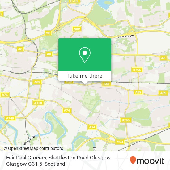 Fair Deal Grocers, Shettleston Road Glasgow Glasgow G31 5 map