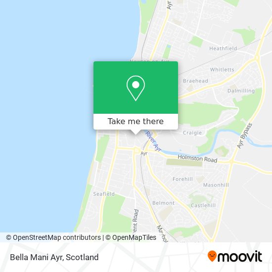 Bella Mani Ayr map