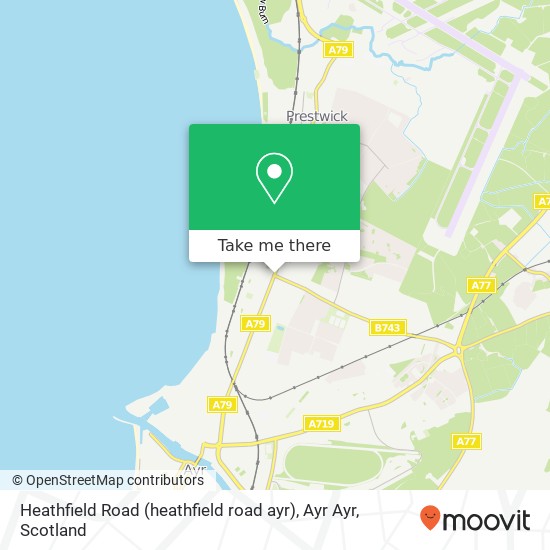 Heathfield Road (heathfield road ayr), Ayr Ayr map