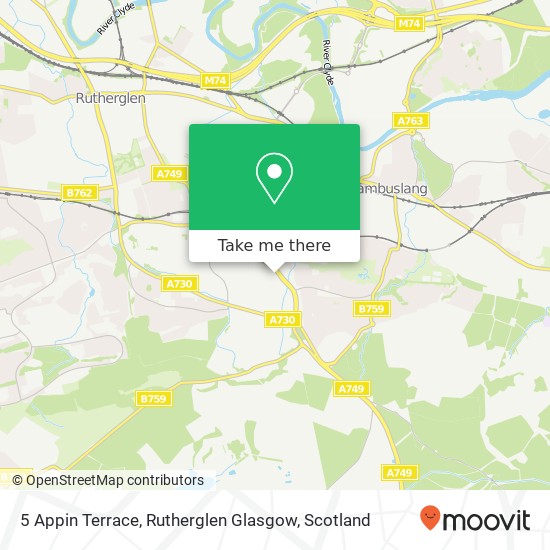 5 Appin Terrace, Rutherglen Glasgow map
