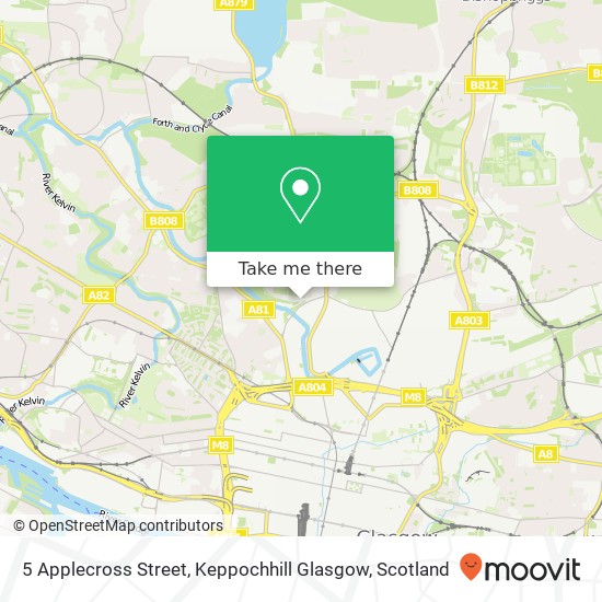 5 Applecross Street, Keppochhill Glasgow map
