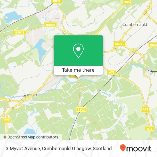 3 Myvot Avenue, Cumbernauld Glasgow map