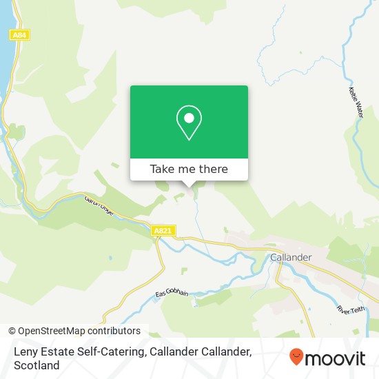 Leny Estate Self-Catering, Callander Callander map