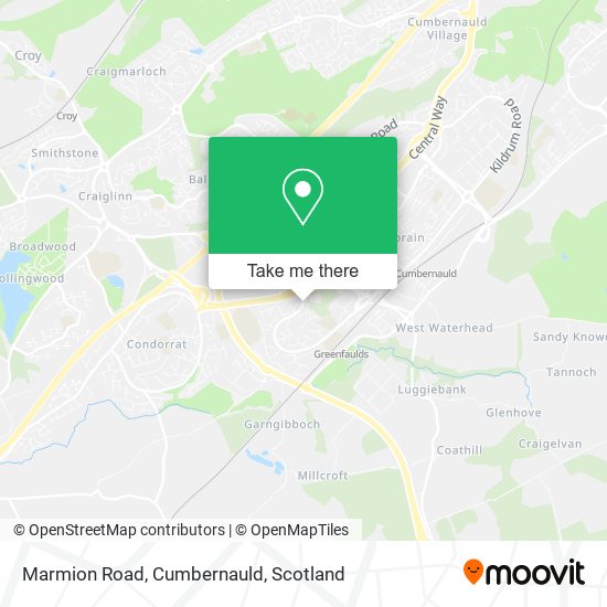 Marmion Road, Cumbernauld map