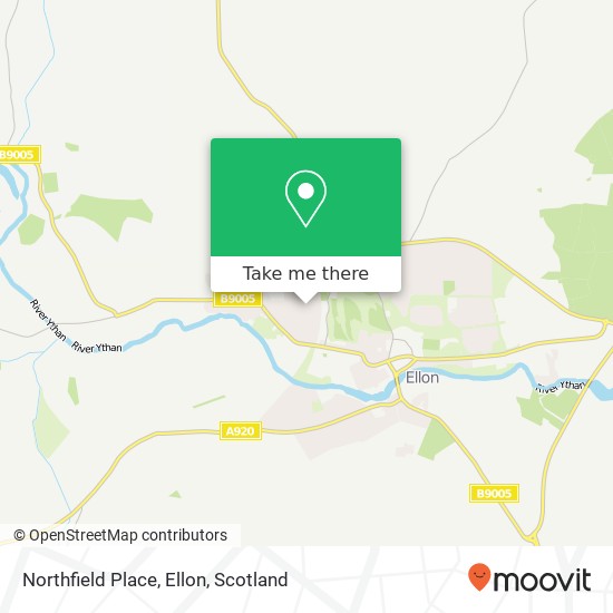 Northfield Place, Ellon map