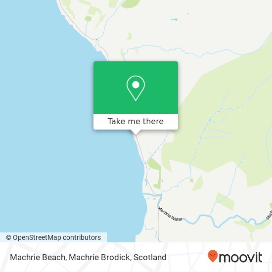 Machrie Beach, Machrie Brodick map