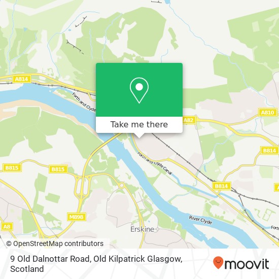 9 Old Dalnottar Road, Old Kilpatrick Glasgow map