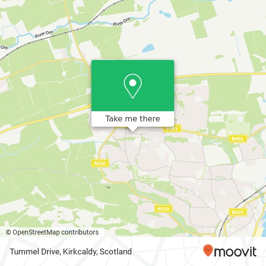 Tummel Drive, Kirkcaldy map