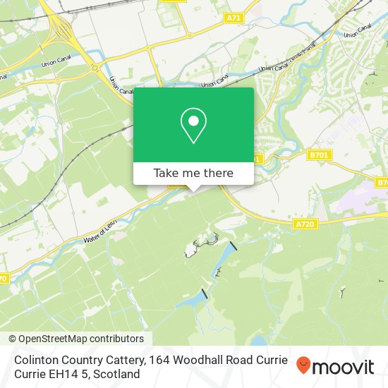 Colinton Country Cattery, 164 Woodhall Road Currie Currie EH14 5 map